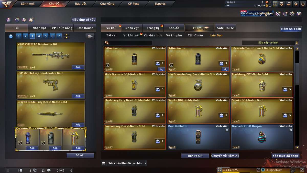 shop acc cf uy tin gia re